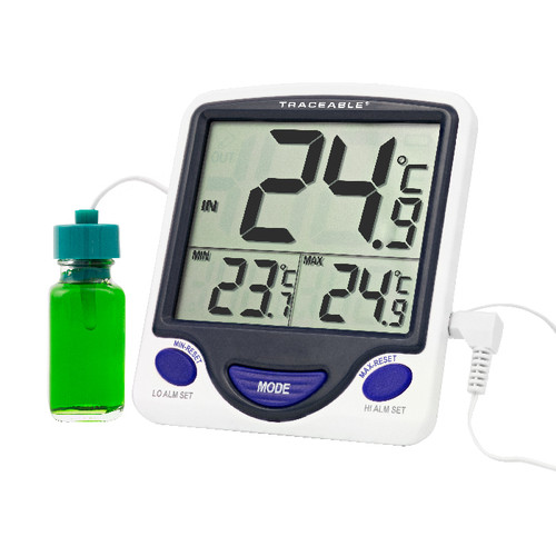 Control Company 4548 Traceable® Jumbo Refrigerator/Freezer Thermometer with Bottle Probe
