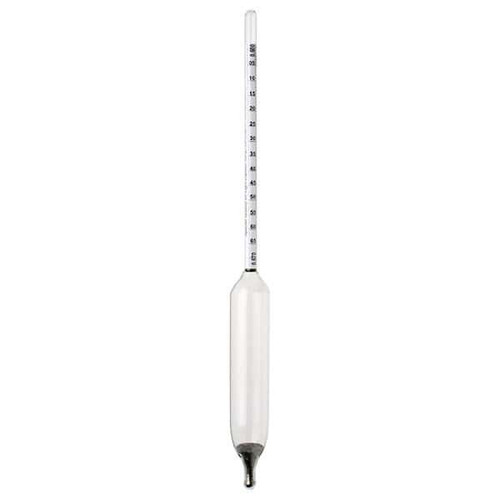 Precision Specific Gravity Hydrometers, 1.240 to 1.310, Plain Form, 0.0005 Scale Div., 325mm Length