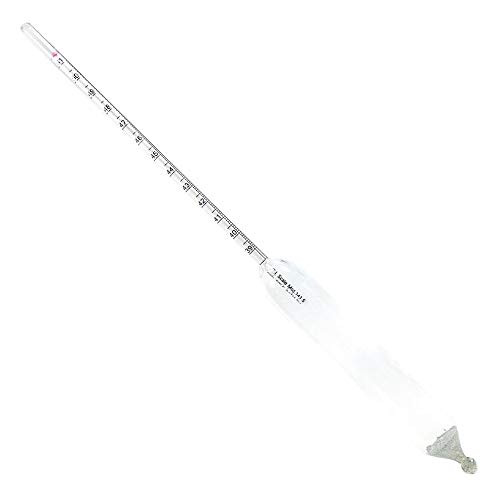 API ASTM 38H Hydrometers, 85 to 91deg., Plain Form, 0.1 Scale Div., 163mm Length