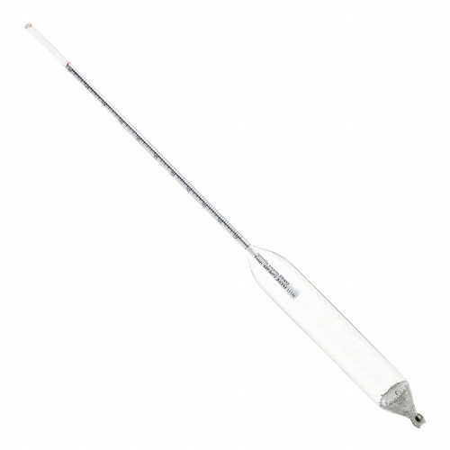 ASTM 138H Specific Gravity Hydrometer, Range of 1.650 to 1.700, Plain Form, 260mm Length