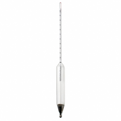 ASTM 115H Specific Gravity Hydrometer, Range of 1.200 to 1.250, Plain Form, 330mm Length