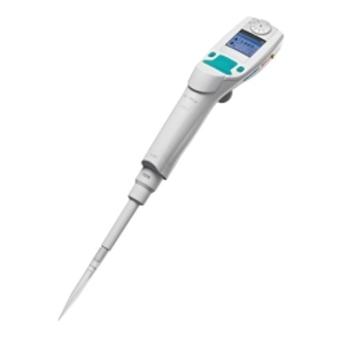 Eppendorf 4861000066 Xplorer 0.5 to 10mL Electronic Single Channel Pipette with Turquoise Multifunction Rocker and AC Charger