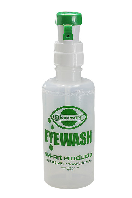 BEL-ART F24850-0000 Emergency Eye Wash Safety Station Bottle, 500mL