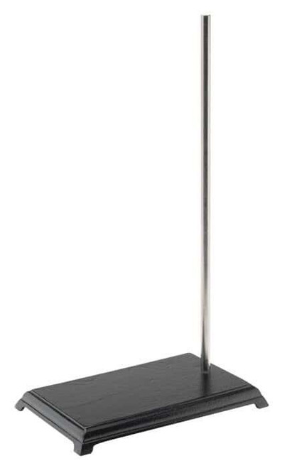 Humboldt H21200 Support Stand with 4" x 6.75" Rectangular Cast Iron Base and 18" Steel Rod