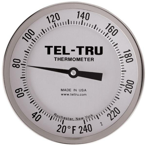 Adjustable-Angle Head Dial Thermometers, 5" Face with 9" Stem
