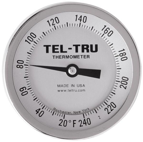 Dial Thermometers, 5" Face with 6" Stem