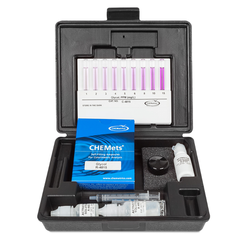 Chemetrics K-4815 CHEMets Glycol Test Kit, 1-15 & 10-150ppm (EG)