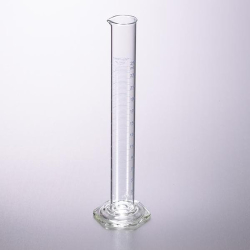 Corning 70022-10 PYREX® VISTA™ 10mL Single Metric Scale Class A Graduated Cylinders with Funnel Top, TC