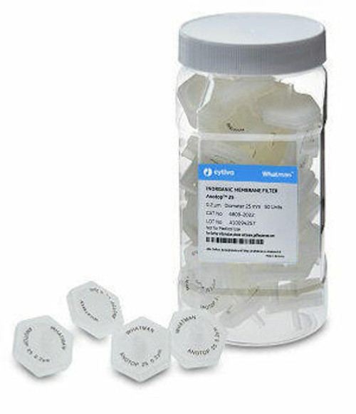 Cytiva Whatman 6809-4122 Anotop Plus Sterile Syringe Filters with GMF Prefilter, 25mm x 0.2um - FM237-12