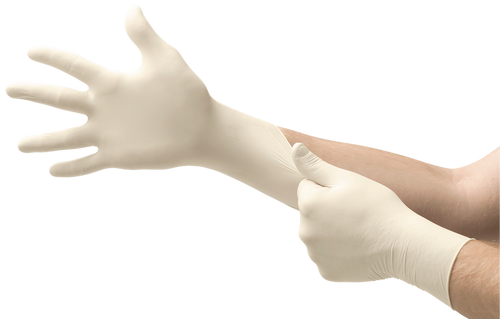 Microflex DGP-350-L Diamond Grip Plus 6.7 mil Powder-Free Latex Exam Gloves Large - G2741-3
