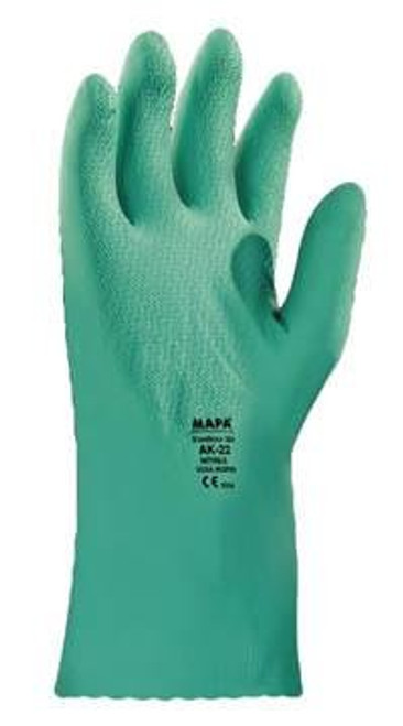 Stansolv® AK-22 Knit-Lined Medium-Weight Nitrile Gloves. MAPA Spontex