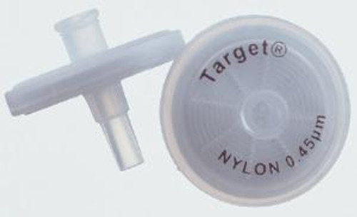 Thermo National Scientific F2502-1 30mm x 0.45 μm Target Nylon and Glass Syringe Filters - NF2502-1