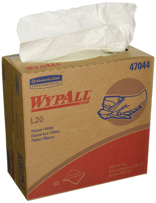 Kimberly-Clark 47033 WypAll L20 Medium Clean Tan Towels, 9.1 x 16.8in