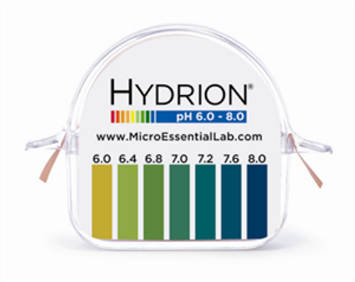 Micro Essential 6-8 Hydrion Double Roll Short Range 6 to 8 pH Paper - PH1240-11