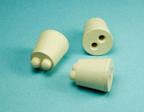 Plasticoid M66-4 Twistit® White Rubber Stoppers, Size 4