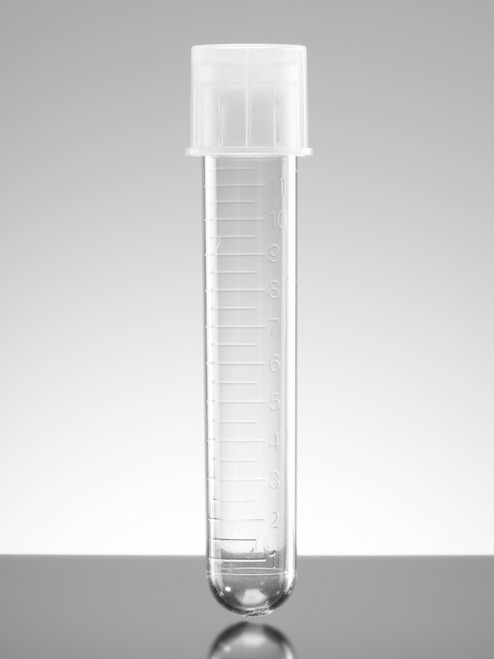 Falcon 352059 14mL Round Bottom Polypropylene Test Tubes with Snap Caps, Sterile, 500 per case
