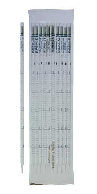 Kimble 72100-1110 KIMAX 1mL x 0.1mL Sterile and Plugged Disposable Glass Serological Pipets, Color-Coded in Multi-Pack