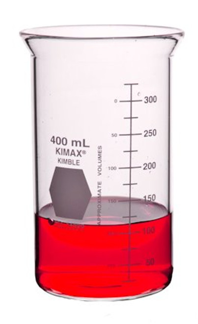 Kimble 14020-200 KIMAX 200mL Berzelius Tall Form Beakers without Spout