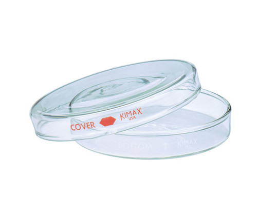 Kimble 23060-15020 KIMAX 150 x 20mm Reusable Glass Petri Dish Set with Covers