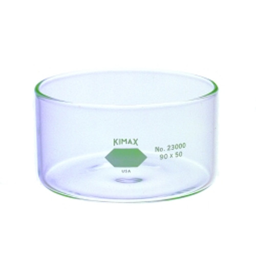 Kimble 23000-5035 KIMAX 50mL Crystallizing Dish with Reinforced Rim, 50 x 35mm