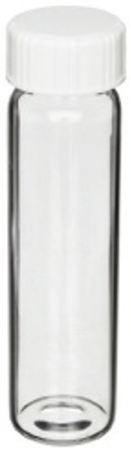 KIMBLE® 60940A-24 KIMAX® Glass 24mL Sample Vials with PTFE Lined Caps Attached