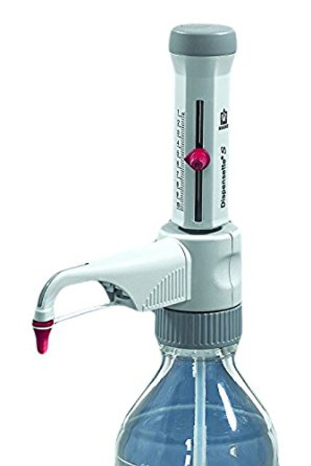 BrandTech 4600150 2.5-25mL Dispensette® S Bottletop Dispenser with Analog Adjustable Volume, w/o Recirculation Valve