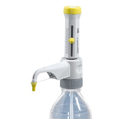 BrandTech 4630131 Dispensette S 0.5-5mL Organic Bottletop Dispenser with Recirculation Valve, Analog-Adjustable