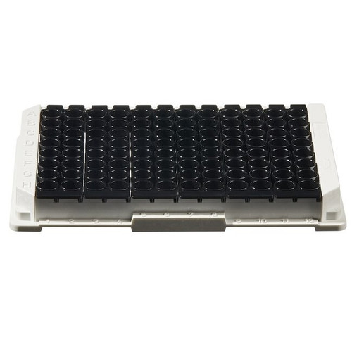Thermo Nunc 475523 FluoroNunc 400μL 96-Well Immuno Standard Module Plate, Black Polystyrene, Flat Bottoms with Hydrophobic PolySorp Surface - B3672-4