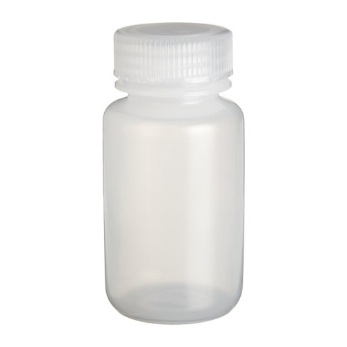 Wheaton 209548 HDPE Leak Resistant Wide Mouth Bottles with Caps, 250mL