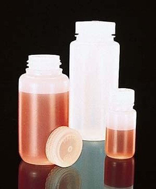 Nalgene 2103-0002 Wide-Mouth LDPE Sample Bottles with Closures-60mL
