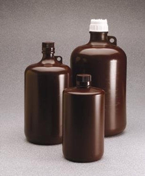 Nalgene 2204-0005 Large Narrow-Mouth Amber Bottles-Polypropylene_2LT