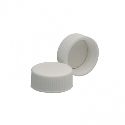 Wheaton 239242 58-400 White Polypropylene Caps with PTFE Faced Foam PE Liners - B7642-14