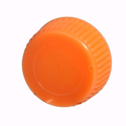 Bio Plas 4221R Microcentrifuge Tube Screw Caps with O-Ring, Orange Polypropylene - C2817-24