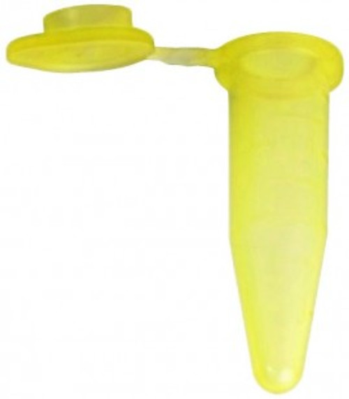 Bio Plas 5045-3 Conical 0.2mL Thin Wall Micro Reaction Tubes with Caps, Yellow - C2820-3