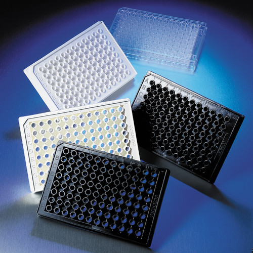Corning® 3688 96 Half Area Well Solid White Flat Bottom Polystyrene TC-treated Microplates, 20 per Bag, with Lid, Sterile - CGWP-3688