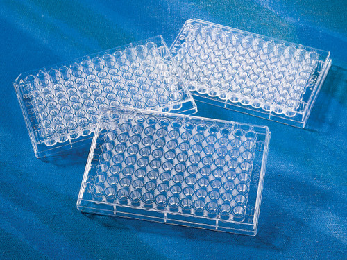 Corning® 3788 96-well Clear Round Bottom Polystyrene Not Treated Microplate, 20 per Bag, with Lid, Sterile - CGWP-3788