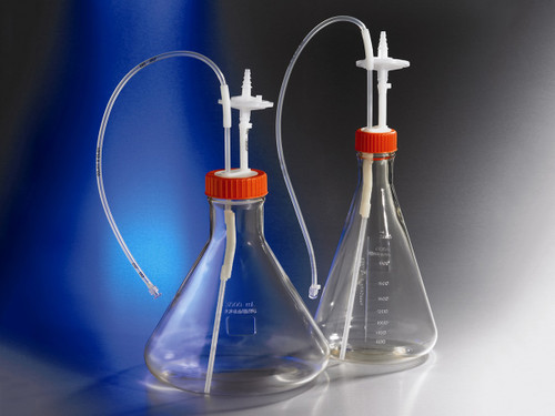 Corning 11410 250 mL Polycarbonate Erlenmeyer Flask with 1/8 Dip