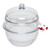 BEL-ART F42022-0000 Space Saver 0.20 cu. ft. Vacuum Desiccator, Polycarbonate