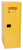 Eagle 1946X 48 Gallon 3-Shelf Yellow Space Saver Fire Cabinet with Manual Close Door - S1145-9A