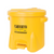 Eagle 935FLY 10 Gallon Yellow HDPE Oily Waste Can with Hands-Free Self-Closing Lid - S1284-10