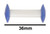 BEL-ART F37170-0003 Circulus Blue Magnetic Stirring Bar, 1⁷⁄₁₆" Long