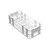 BEL-ART F18745-0004 21-Place Autoclavable White No-Wire Test Tube Racks for 25-30mm Tubes