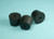One Hole Black Rubber Stoppers