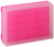 Bio Plas 0033F 96-Well Preparation Rack with Cover, Fluorescent Pink - S7230B-4 Bio Plas 0033F 96-Well Preparation Rack with Cover, Fluorescent Pink - S7230B-4