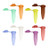 Bio Plas 4049 0.6mL G-Tube Microcentrifuge Tubes with Flat-Top, Rainbow Colors - C2815-9