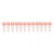 Bio Plas 5020-2 12 Strip 0.2mL Thin Wall Micro Tubes, Red Color - C2819-12