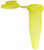 Bio Plas 5045-3 Conical 0.2mL Thin Wall Micro Reaction Tubes with Caps, Yellow - C2820-3