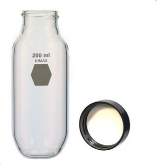 Kontes 591190-2000 Static Dilution Bottle with Mininert Valve, 2L Capacity:  Science Lab Bottles: : Industrial & Scientific