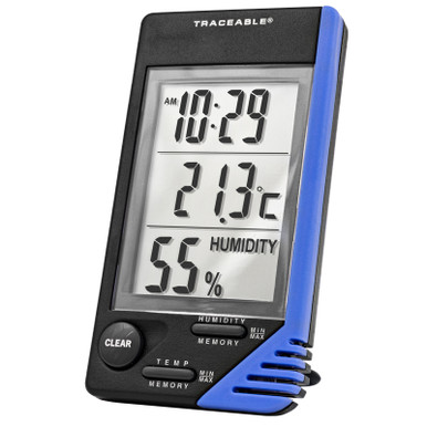 Calendar Thermometer Traceable® Clock