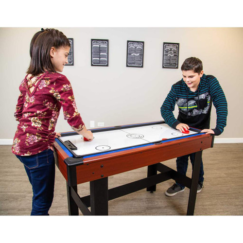 Triad 3-In-1 48-Inch Multi Game Table with Pool, Glide Hockey, and Table Tennis for Family Game Rooms